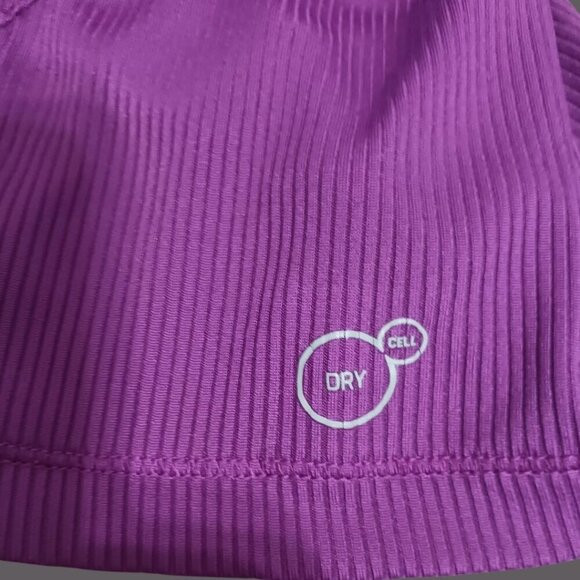 Puma Womens Purple Ribbed  Fitted DryCell Tank Top Purple Small - Picture 4 of 11